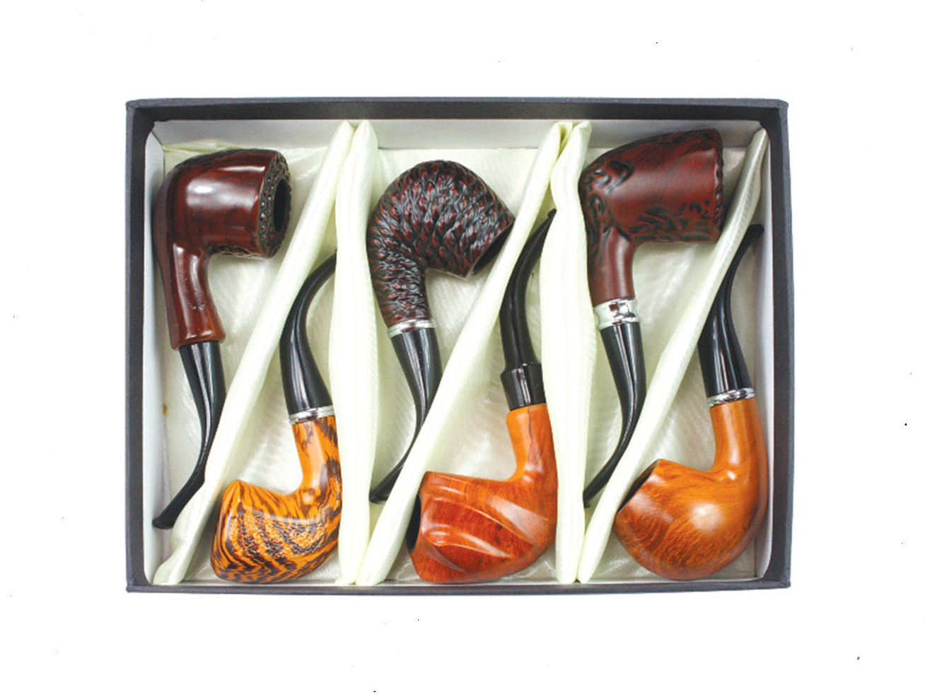 Nirvana Wood Look Pipe Set - Two Tone (6pcs)