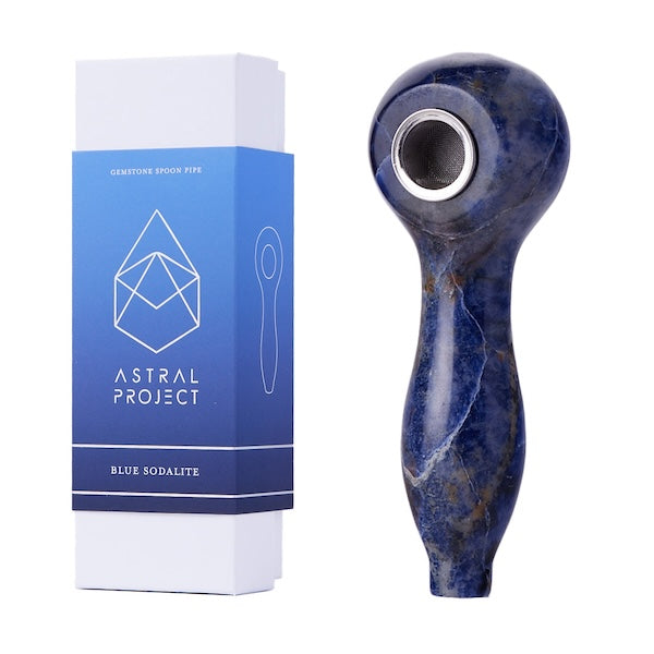 Astral Project Gemstone Spoon Pipe (8 styles)