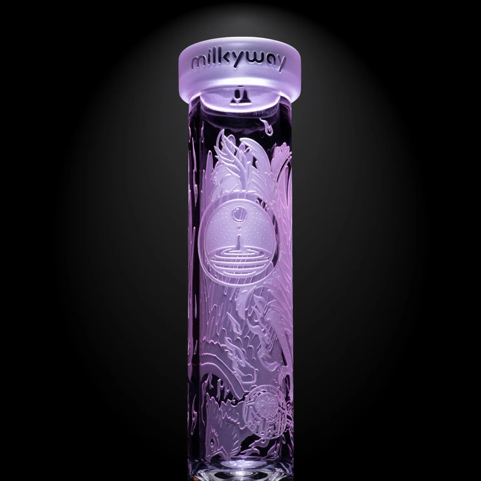 Milky Way Glass - Blood Feud Beaker w/ Collins Perc - Purple (11")