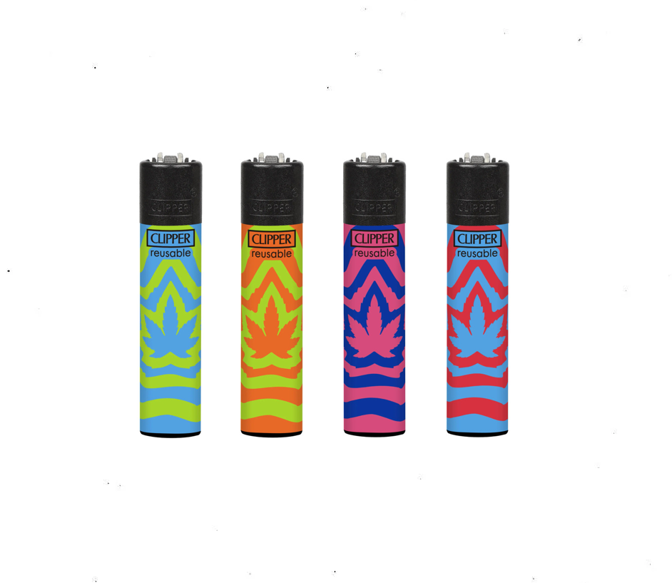 Clipper Lighters - Illusion Leaf (48pcs + 5 Free Lighters)