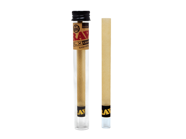 RAW - X Lux Glass Tip Hand Rolled Cannon - King Size