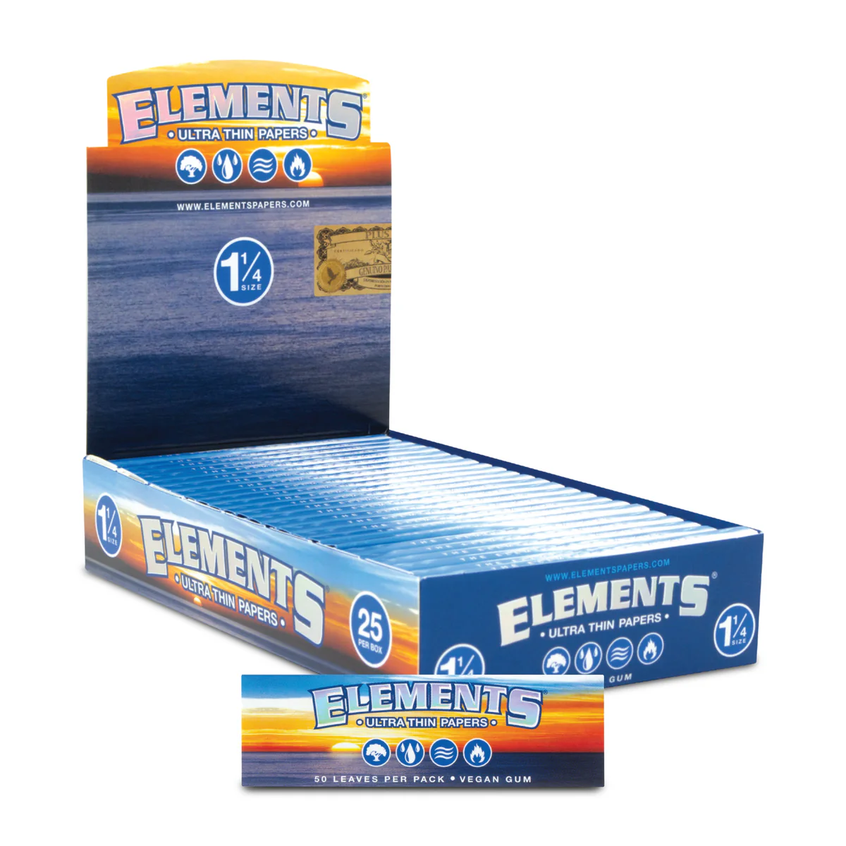 Elements - 1 1/4 Classic Papers (25pcs)