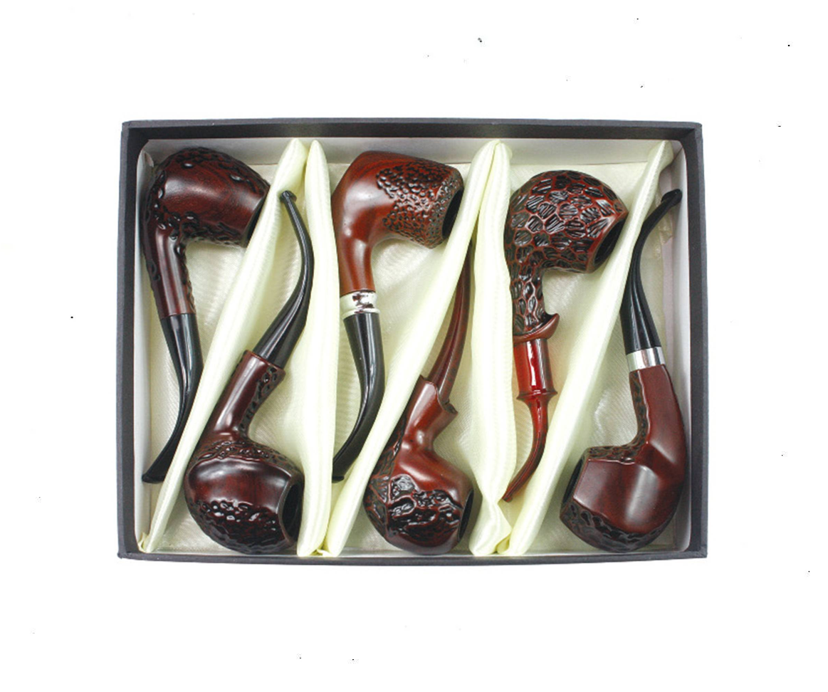 Nirvana Wood Look Pipe Set - Dark (6pcs)