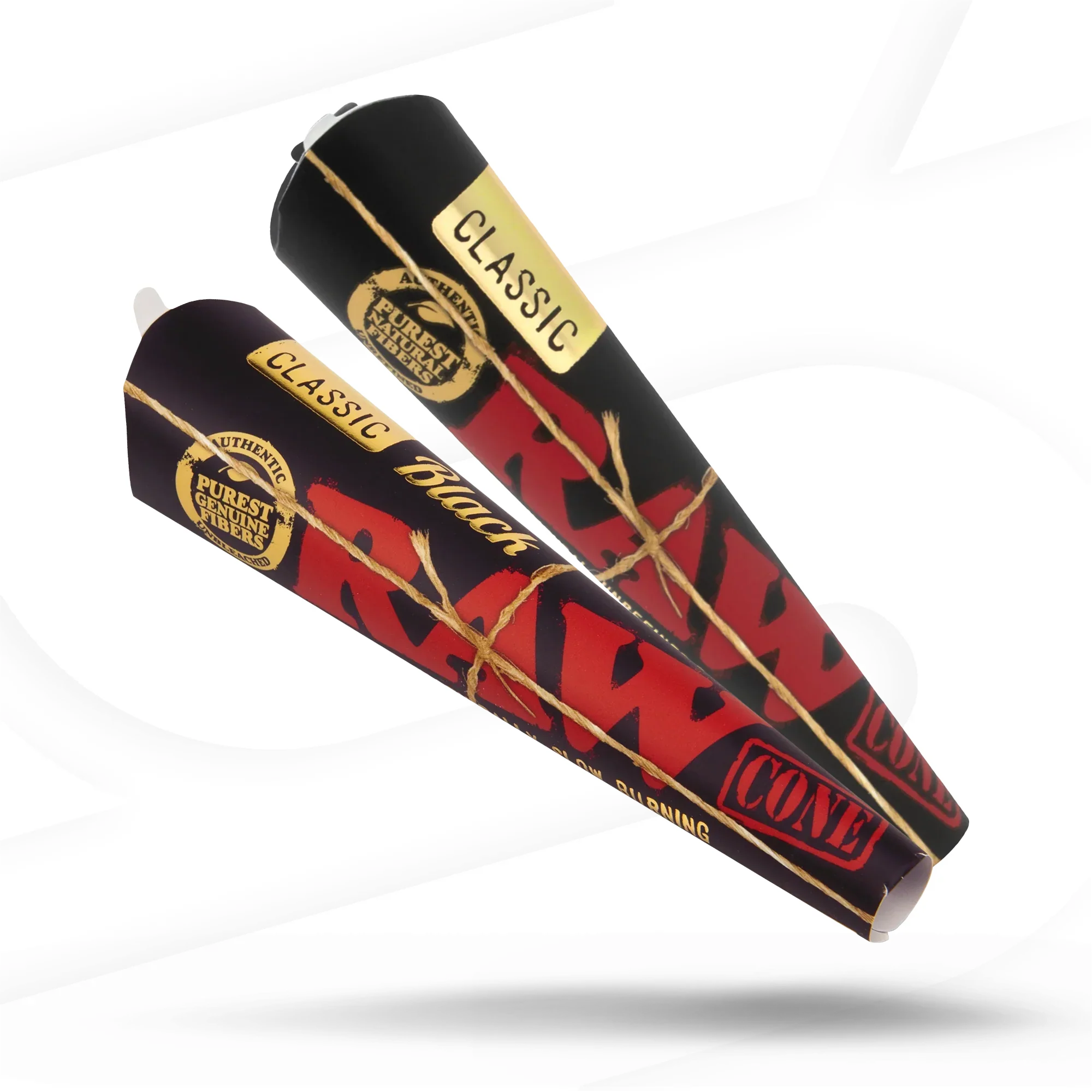 RAW - Black King Size Classic Pre-Roll Cone (3ct)