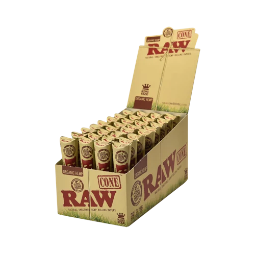 RAW - Organic King Size Classic Pre-Roll Cone (3ct)