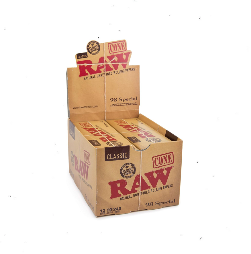 RAW - Classic 20pk Pre Roll Cones (98 Special)(12 packs)