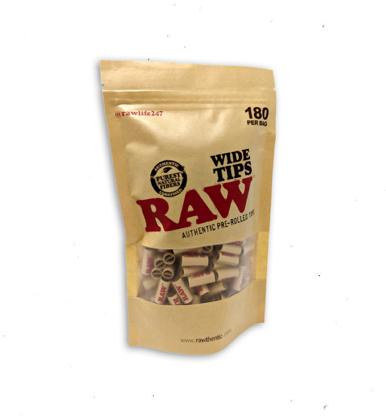 RAW -  Pre Rolled Wide Tips (180pcs)